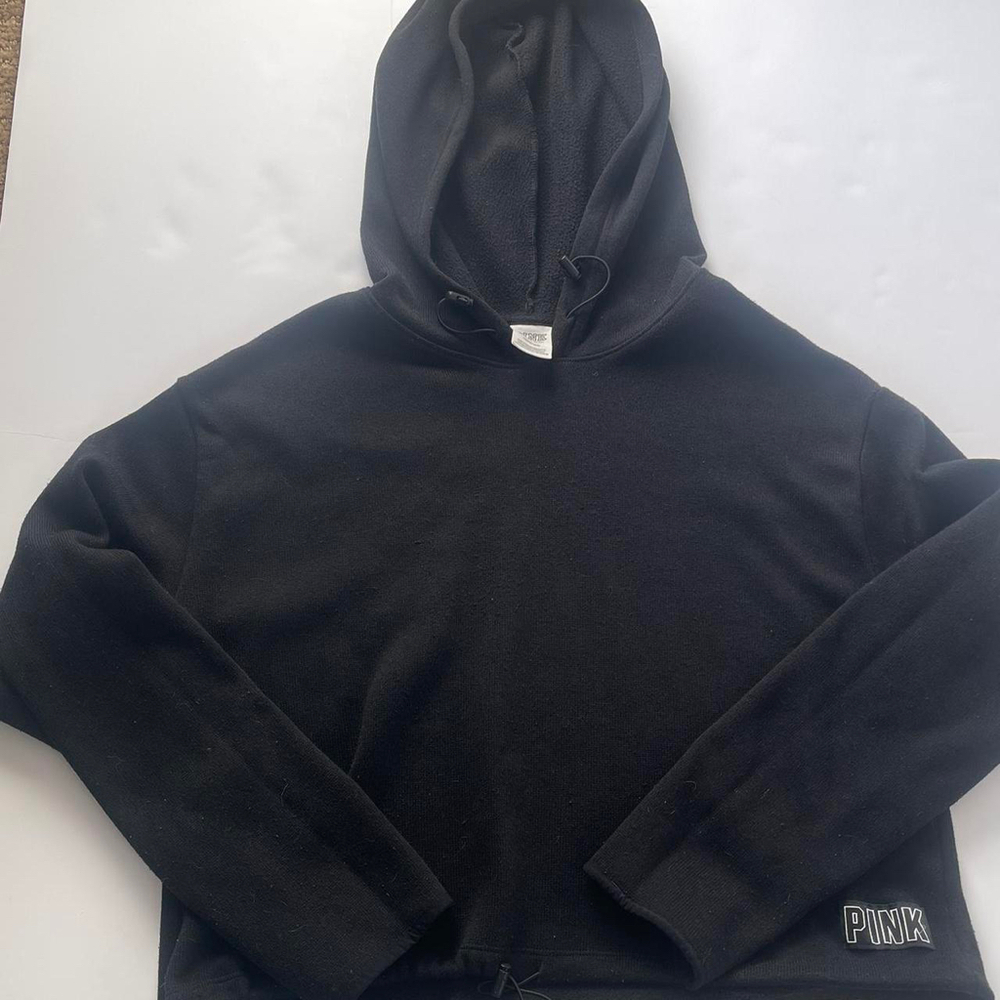Victoria secret pink cropped hoodie‎